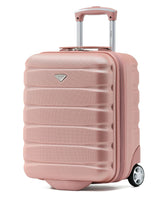 Next Flight Knight Rose Gold Underseat Cabin Carry On Luggage (45x36x20cm)- Buy online at McGrocer