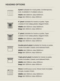 Eloise made to measure curtains in Latte Natural, imported from the UK