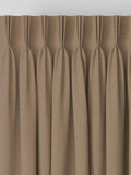 Eloise made to measure curtains in Latte Natural, imported from the UK