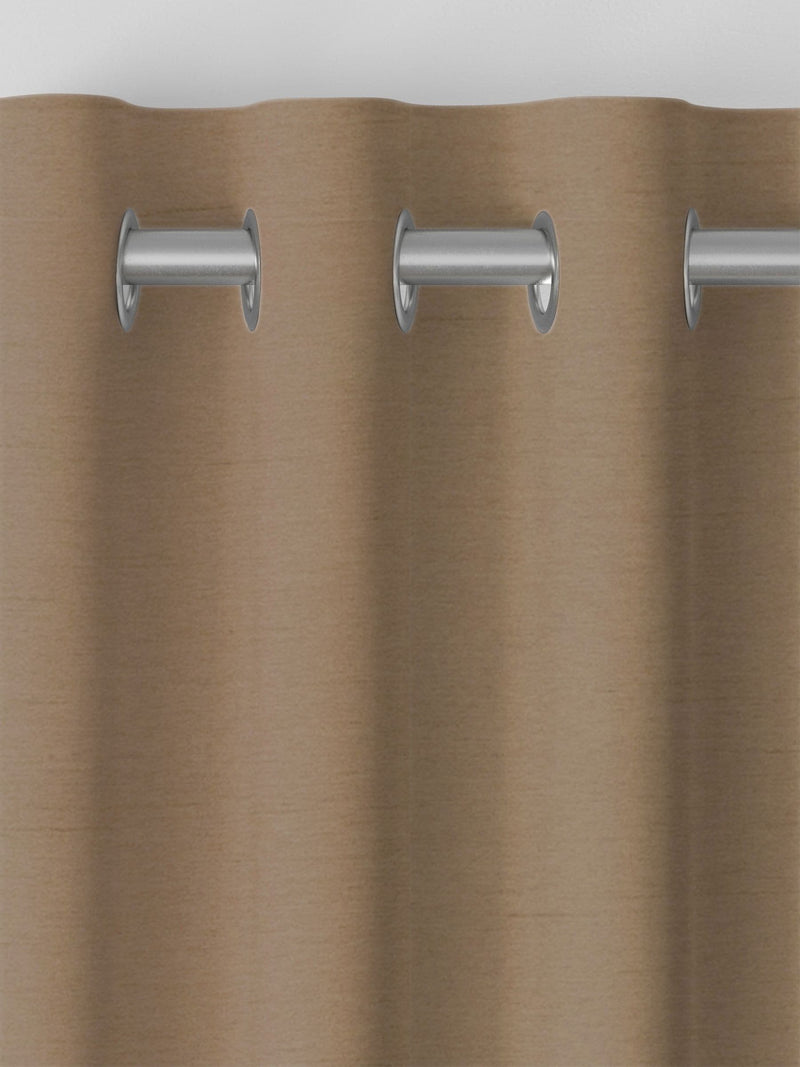 Eloise made to measure curtains in Latte Natural, imported from the UK
