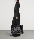 AllSaints large laminated tote bag in recycled polyester - British product