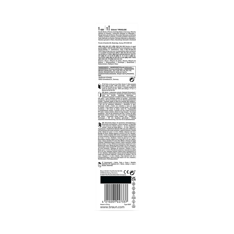 Braun grooming kit Series 7 MGK7440, UK version