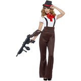 Smiffys Glam Gangster Costume black and red (British brand)