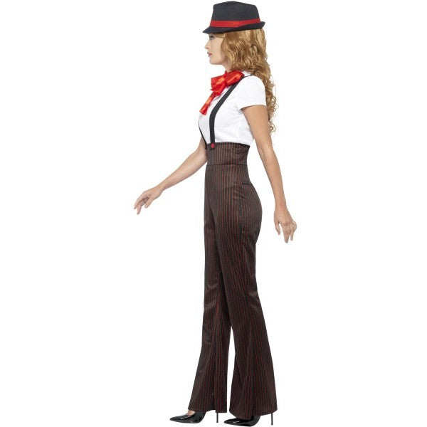 Smiffys Glam Gangster Costume black and red (British brand)