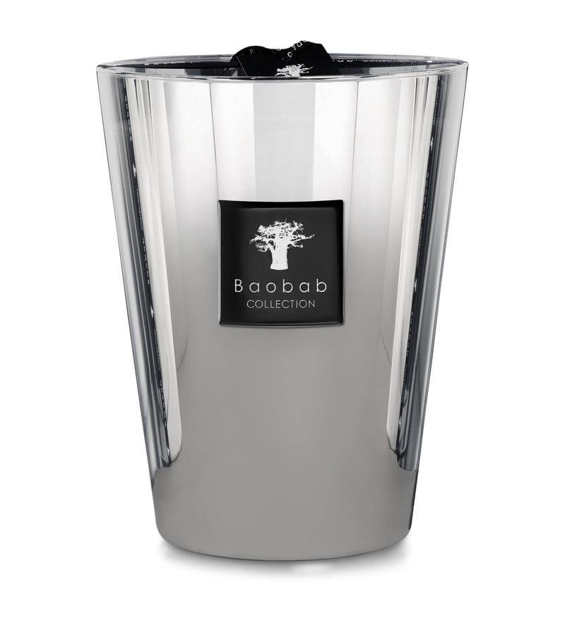 Baobab Collection Platinum Candle Grapefruit Amber 24cm - British product