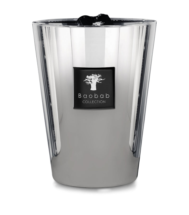 Baobab Collection Platinum Candle Grapefruit Amber 24cm - British product