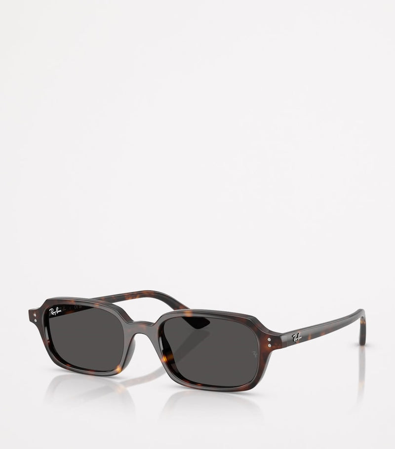 Ray-Ban Zuri bio-based sunglasses with pillow-shaped Havana frames, imported from the UK