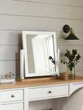 Chalk Malvern paint effect dressing table mirror 59.5cm x 59cm x 14cm - British product