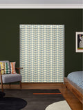 Orla Kiely Roman blind blue 100% cotton two colour stem (British brand)