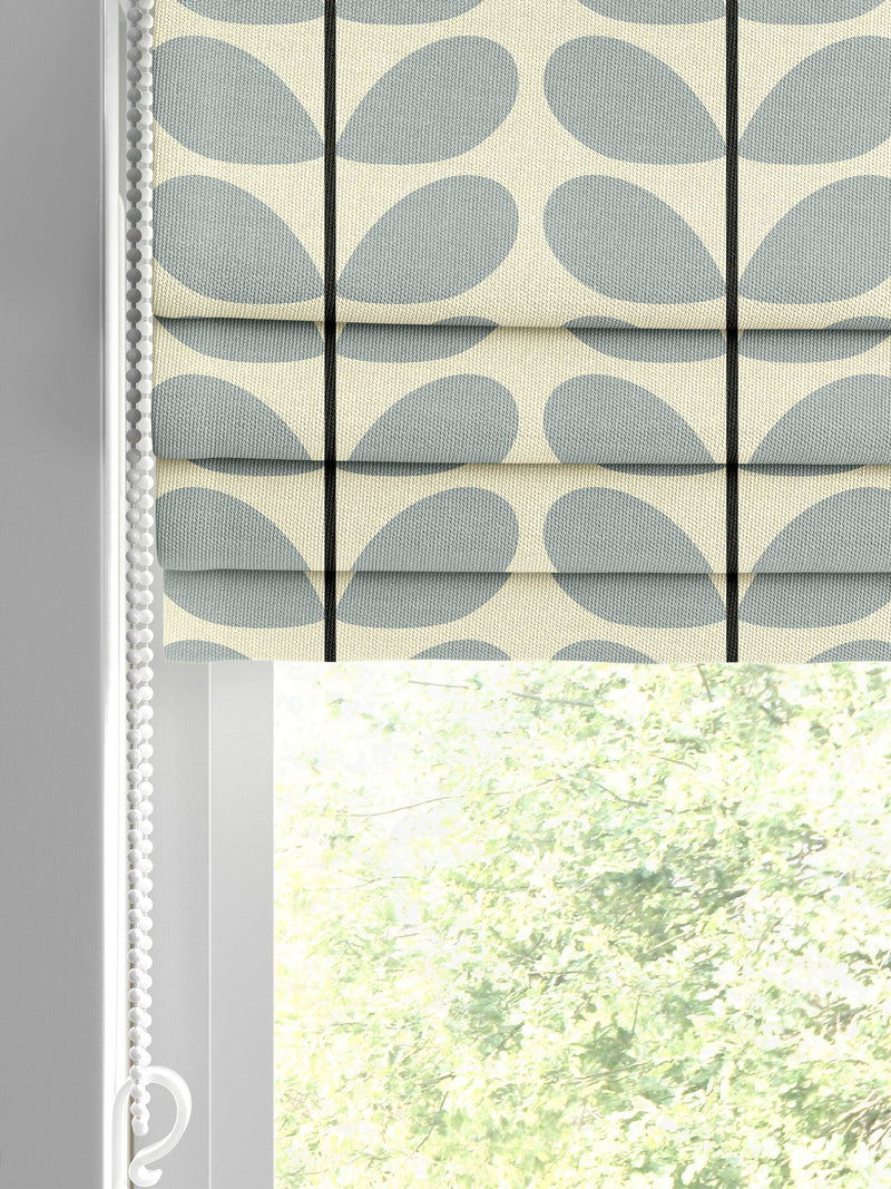 Orla Kiely Roman blind blue 100% cotton two colour stem (British brand)