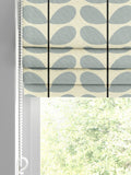 Orla Kiely Roman blind blue 100% cotton two colour stem (British brand)