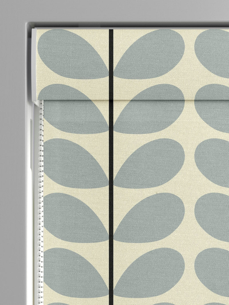 Orla Kiely Roman blind blue 100% cotton two colour stem (British brand)