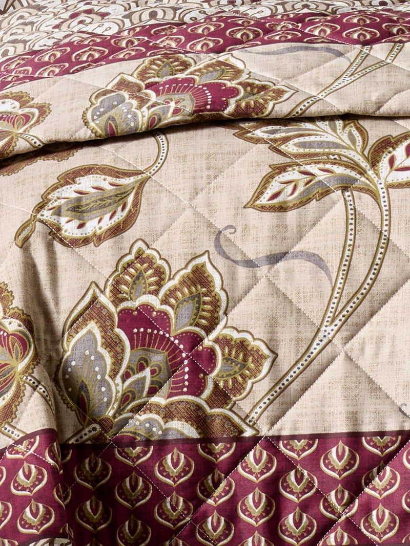 Catherine Lansfield red kashmir floral paisley bedspread - British product