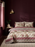 Catherine Lansfield red kashmir floral paisley bedspread - British product