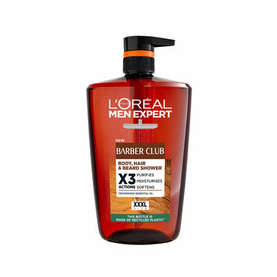 Costco UK L'Oreal Men Expert Barber Club XXL 3-in-1 Shower Gel 1L- Buy online at McGrocer