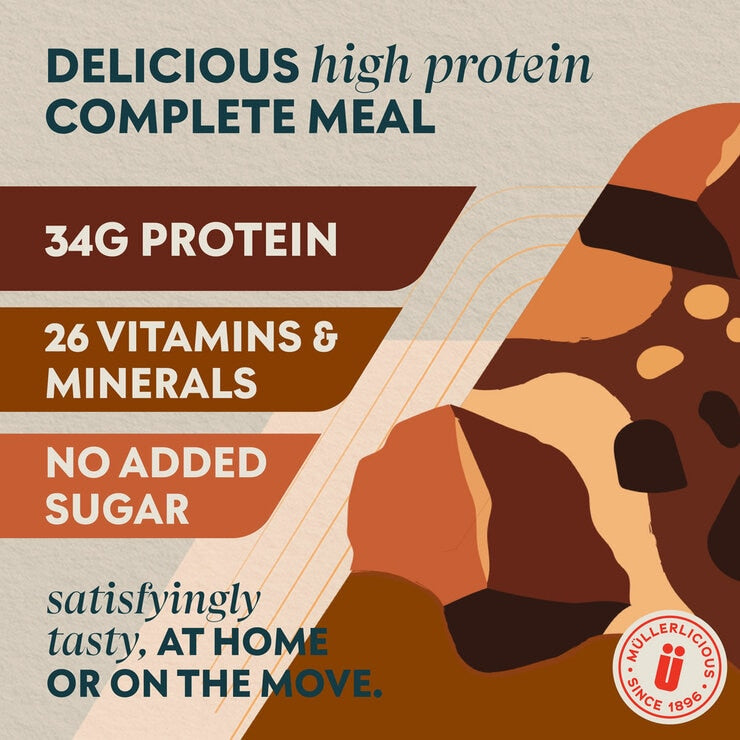 Muller Myprotein meal replacement drink chocolate 6 x 500ml (British brand)