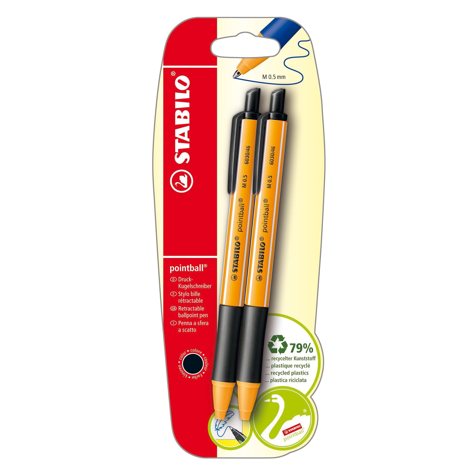Stabilo Pointball Eco 2pk GOODS Sainsburys