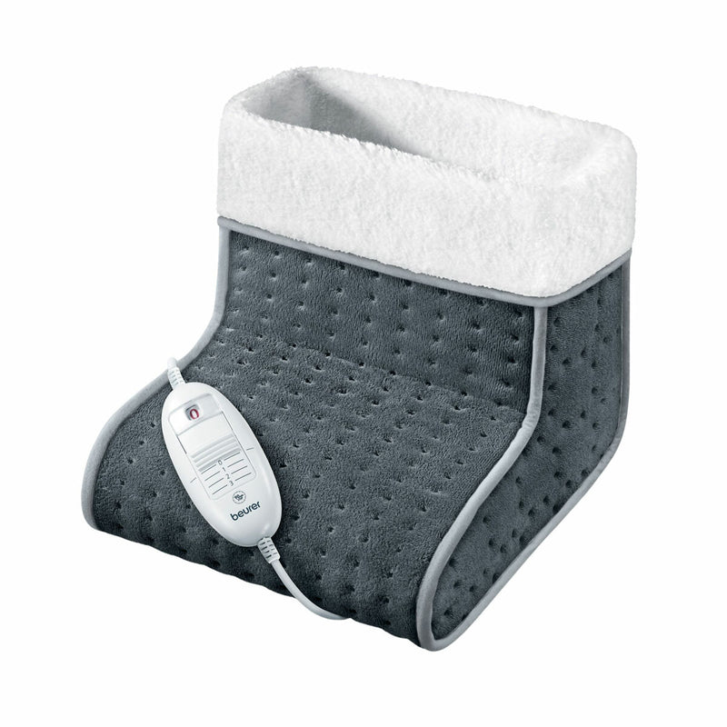 Beurer electric foot warmer in grey or taupe, UK version