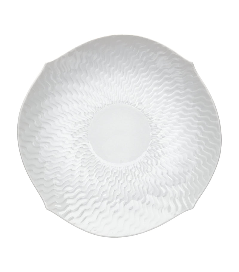 Meissen Waves Relief teacup and saucer, UK version