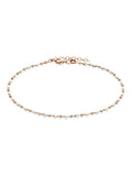 Silver and rose gold plated sparkle anklet 24cm (British brand)