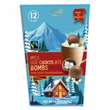 Milk Chocolate Hot Cocoa Bombs with Mini Marshmallows 12 Pack