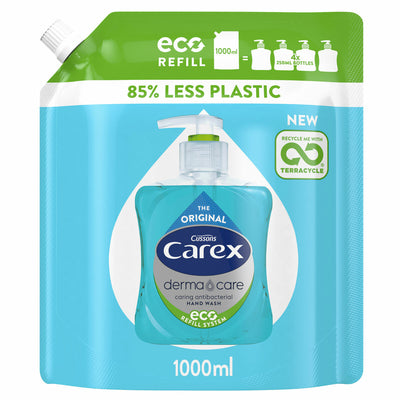 Costco UK Carex Antibacterial Liquid Hand Soap Refill 3 x 1L- Buy online at McGrocer