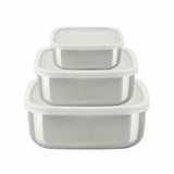 Tramontina stainless steel food storage set 3 piece (British brand)