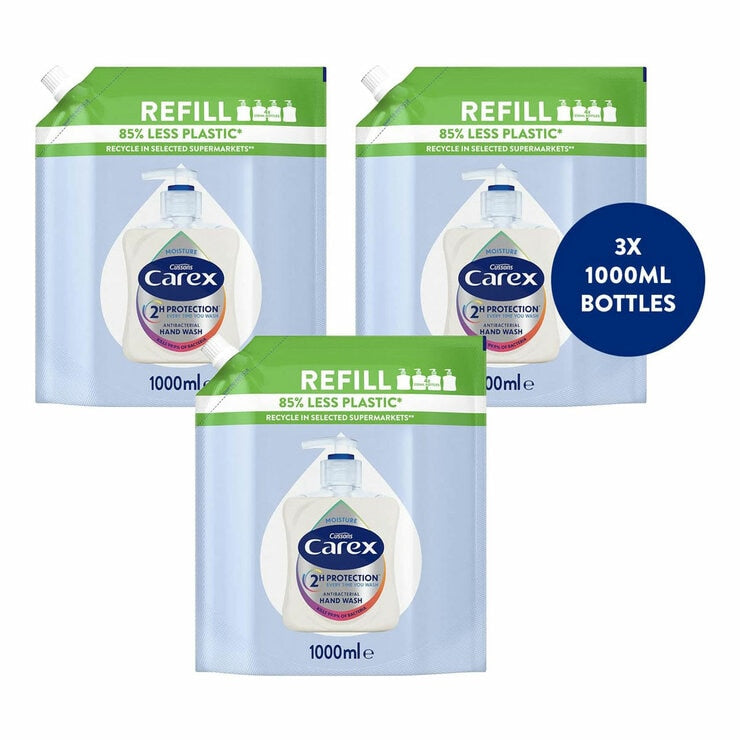 Carex Moisture hand soap refill 3x1L, UK version