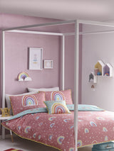 Next Appletree Multi Kids Rainbow Pom Duvet Cover and Pillowcase Set- Buy online at McGrocer