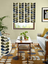 Next Orla Kiely Green Multi Stem 100% Cotton Roman Blind- Buy online at McGrocer