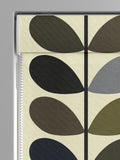 Orla Kiely green multi stem cotton roman blind, UK version
