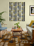 Orla Kiely green multi stem cotton roman blind, UK version
