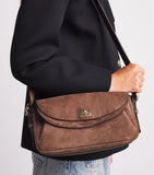 Sandro Paris suede Le Mambo shoulder bag (British brand)