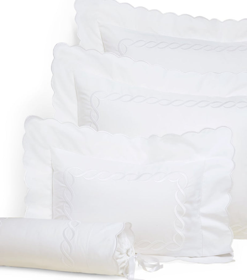 Pratesi Treccia Oxford pillowcase 30cm x 40cm, UK version