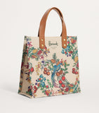 Harrods Small Great Feast jacquard shopper bag, imported from the UK
