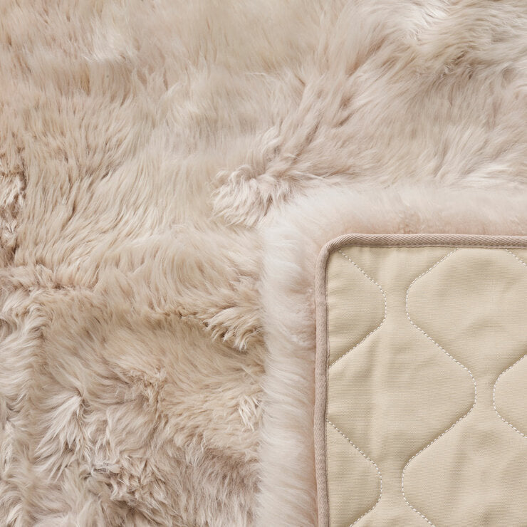 Bowron sheepskin area rug 120x180cm Stone, UK version