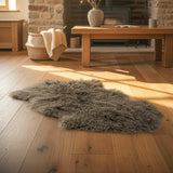 Costco UK Bowron Tibetan Sheepskin Rug in Mushroom 60 x 90 cm- Buy online at McGrocer
