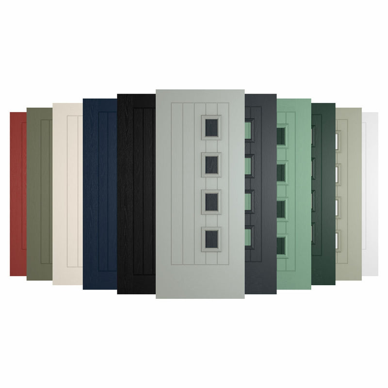 HomeFrame composite front door various colours (British brand)