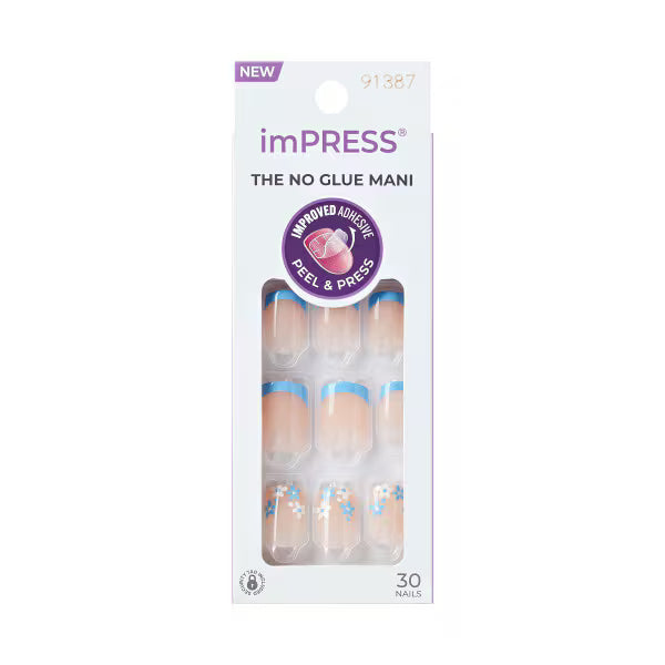 Kiss press on nails Snooze 30 pack, imported from the UK