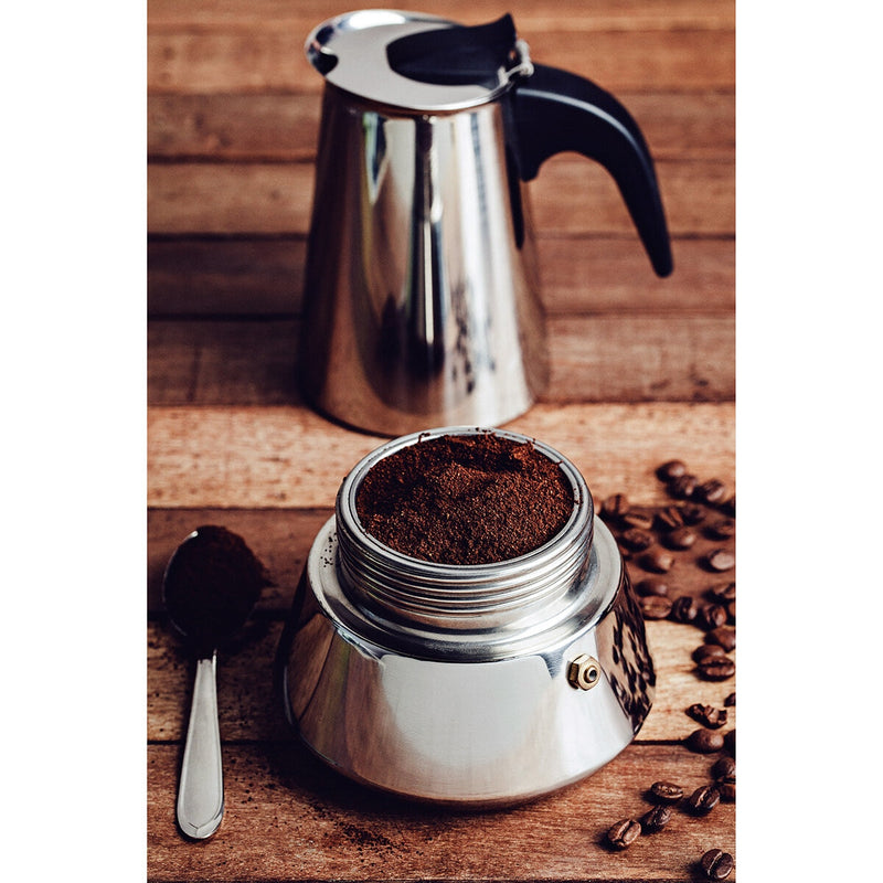 Tramontina stainless steel moka pot 350ml (British brand)