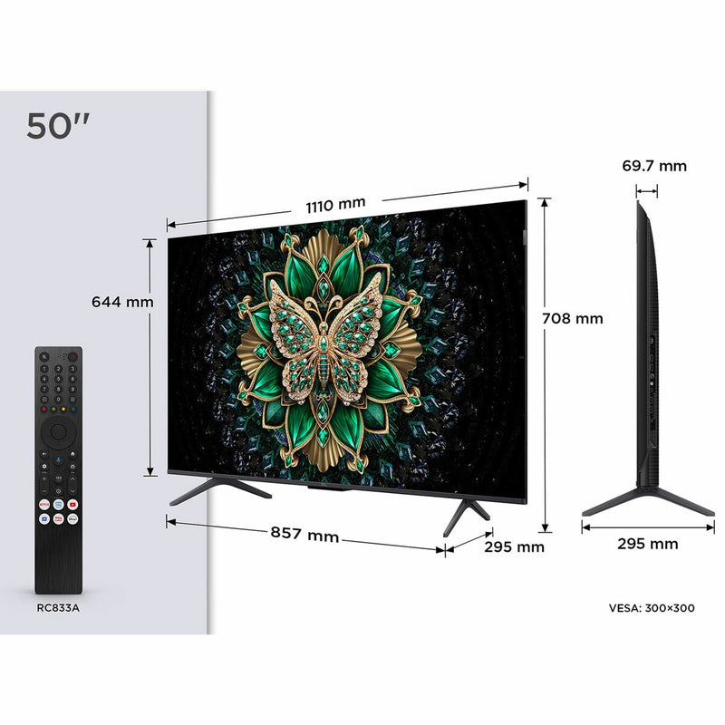 TCL 50C6K Mini LED Smart TV 50 inch (British brand)