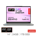 Costco UK Lenovo IdeaPad Pro 5 Copilot+ PC AMD Ryzen AI 7 24GB RAM 1TB SSD 14 Inch OLED Laptop- Buy online at McGrocer