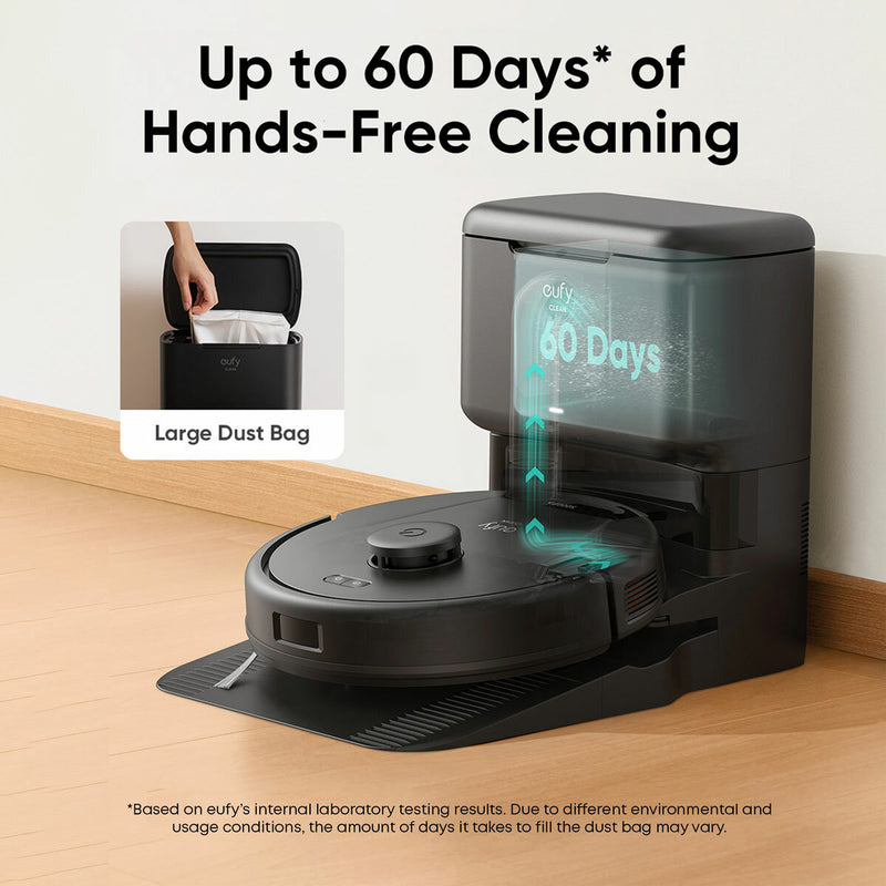 eufy L60 Hybrid Robot Vacuum with Self-Empty Station - British product
