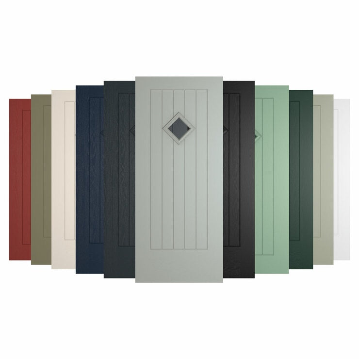 HomeFrame Oslo composite front door up to 1m (British brand)