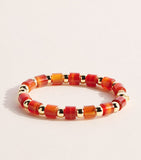 Eddie Borgo gold-plated carnelian Marcy bracelet, imported from the UK