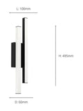 Eglo Serricella black LED wall light, imported from the UK