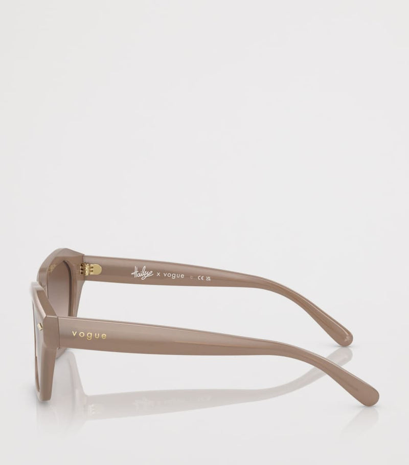 Vogue irregular acetate sunglasses with gradient lenses, UK version