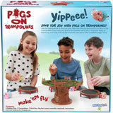 Pigs On Trampolines game rubber pigs trampoline set - British product