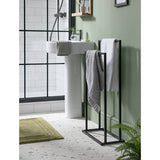 Habitat 2-tier freestanding towel rail black - British product