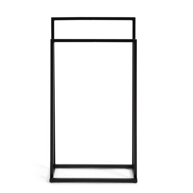 Habitat 2-tier freestanding towel rail black - British product